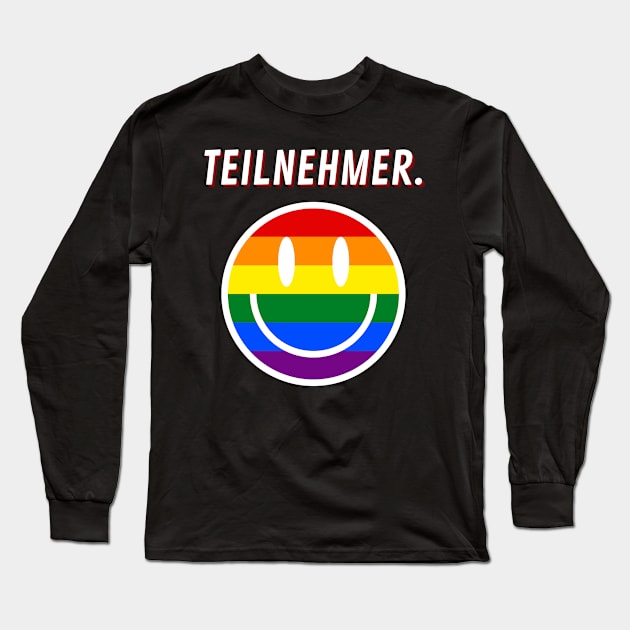 Smile Techno Teilnehmer Psy Party Feier swag witzig Long Sleeve T-Shirt by Maggini Art